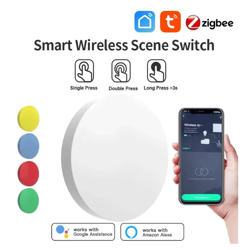 Smart Home Tuya - Interruttore Wireless Intelligente Tuya ZigBee, Controllo