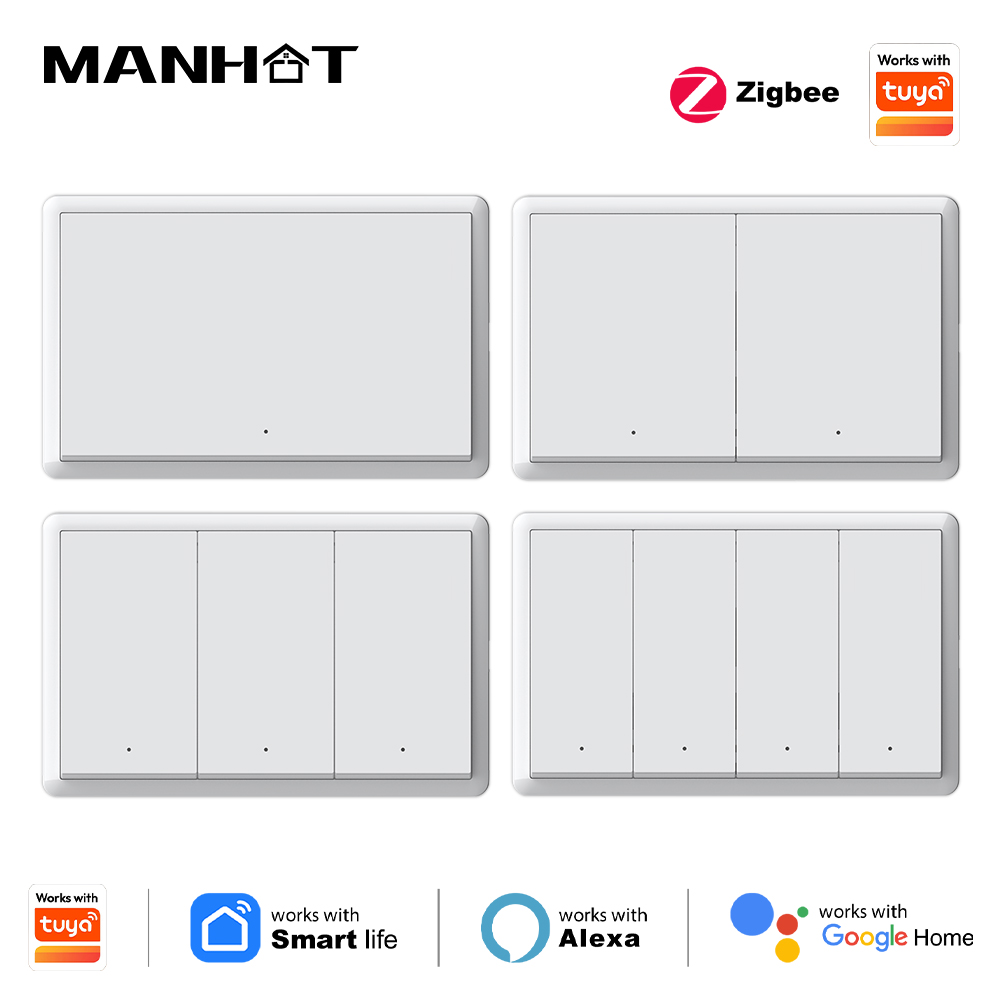 Smart Home Tuya - Interruttore intelligente Manhot Zigbee senza filo