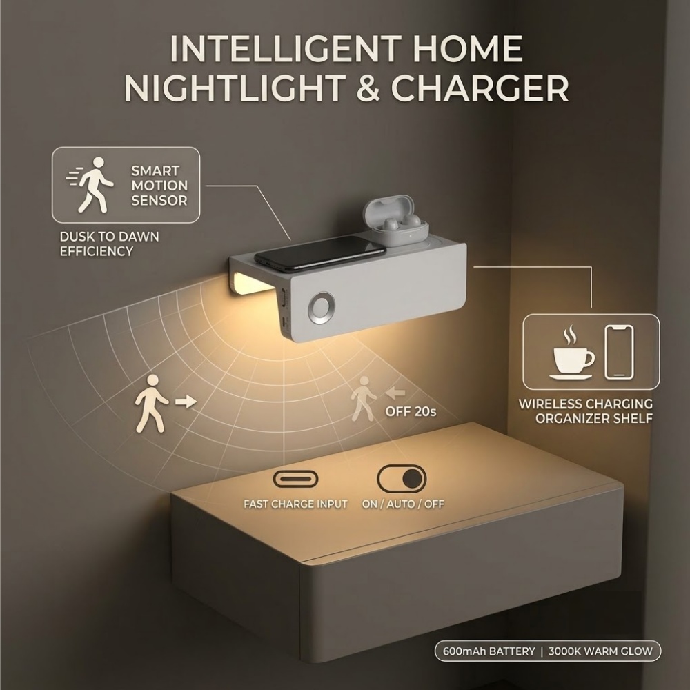 Smart Night Light - Lampada LED Wireless per Armadio con