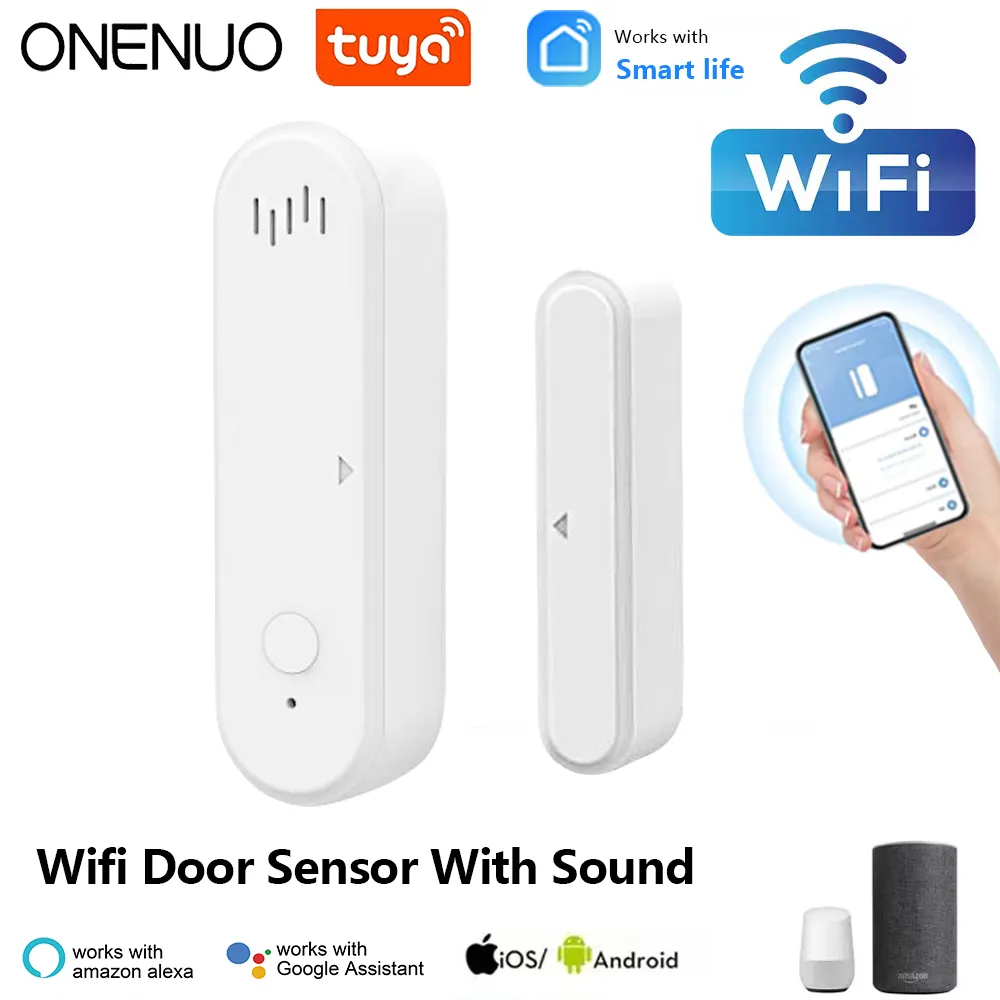 Wireless Door Sensor - ONENUO Tuya Smart WiFi Door Sensor