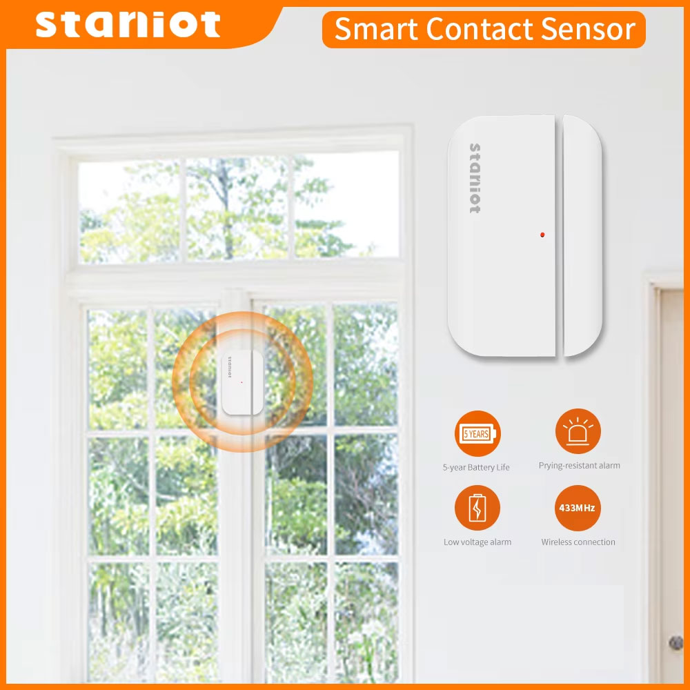 Wireless Door Sensor - Staniot 5 anni di durata della