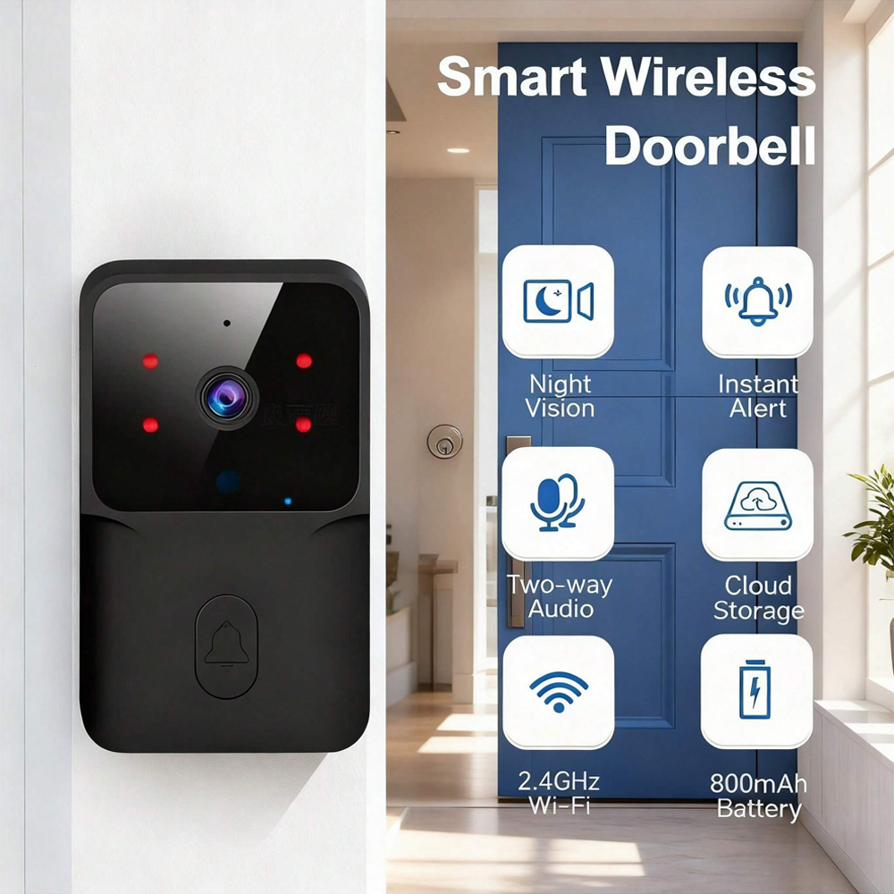 Smart Home Video Doorbell Installation - Campanello wireless WiFi intelligente Citofono visivo