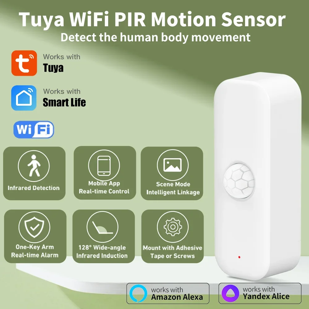 Smart Home Outdoor - Tuya WiFI Zigbee Sensore di movimento