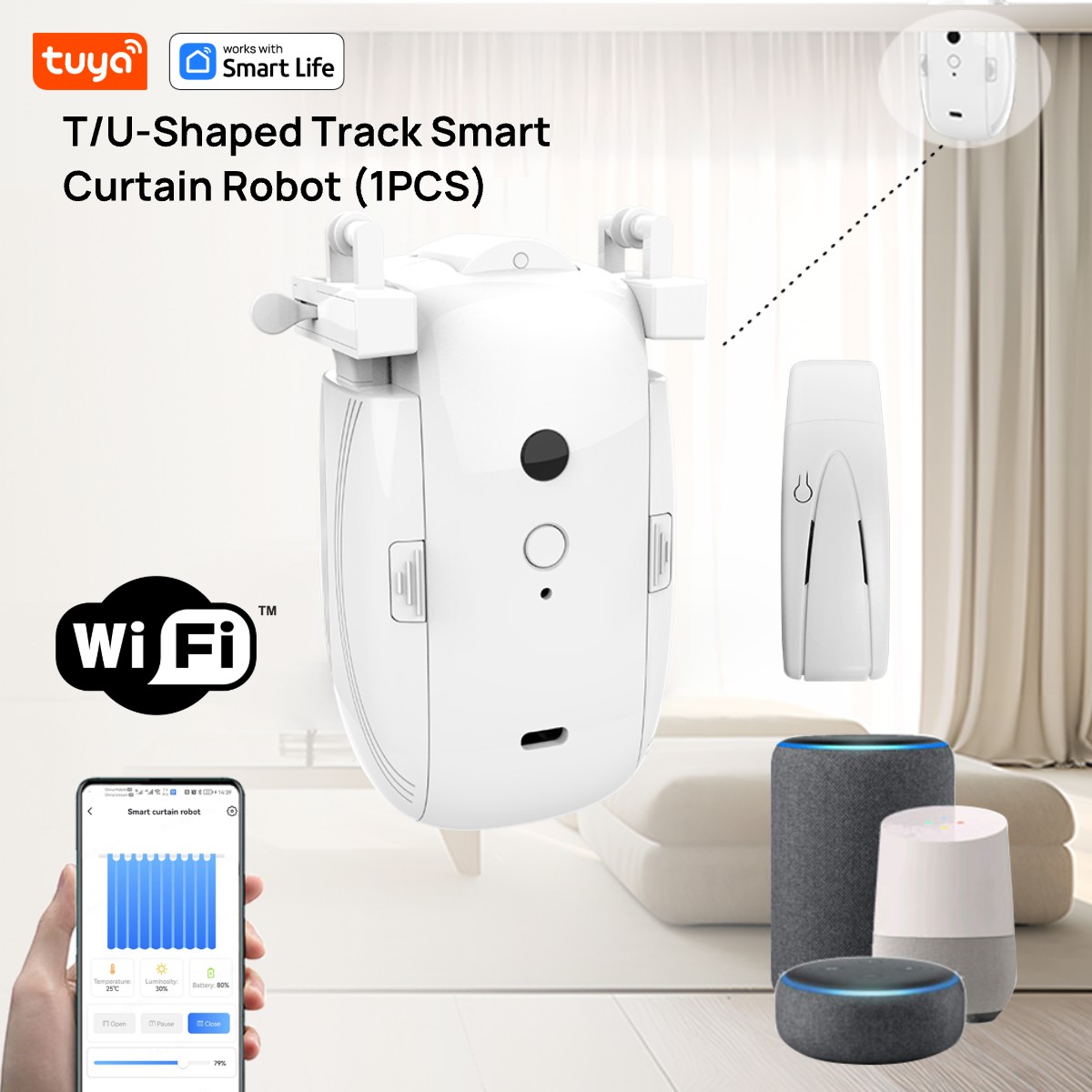 Robot per tende Tuya Smart WiF - Smart Curtain Robot recensione e prezzo