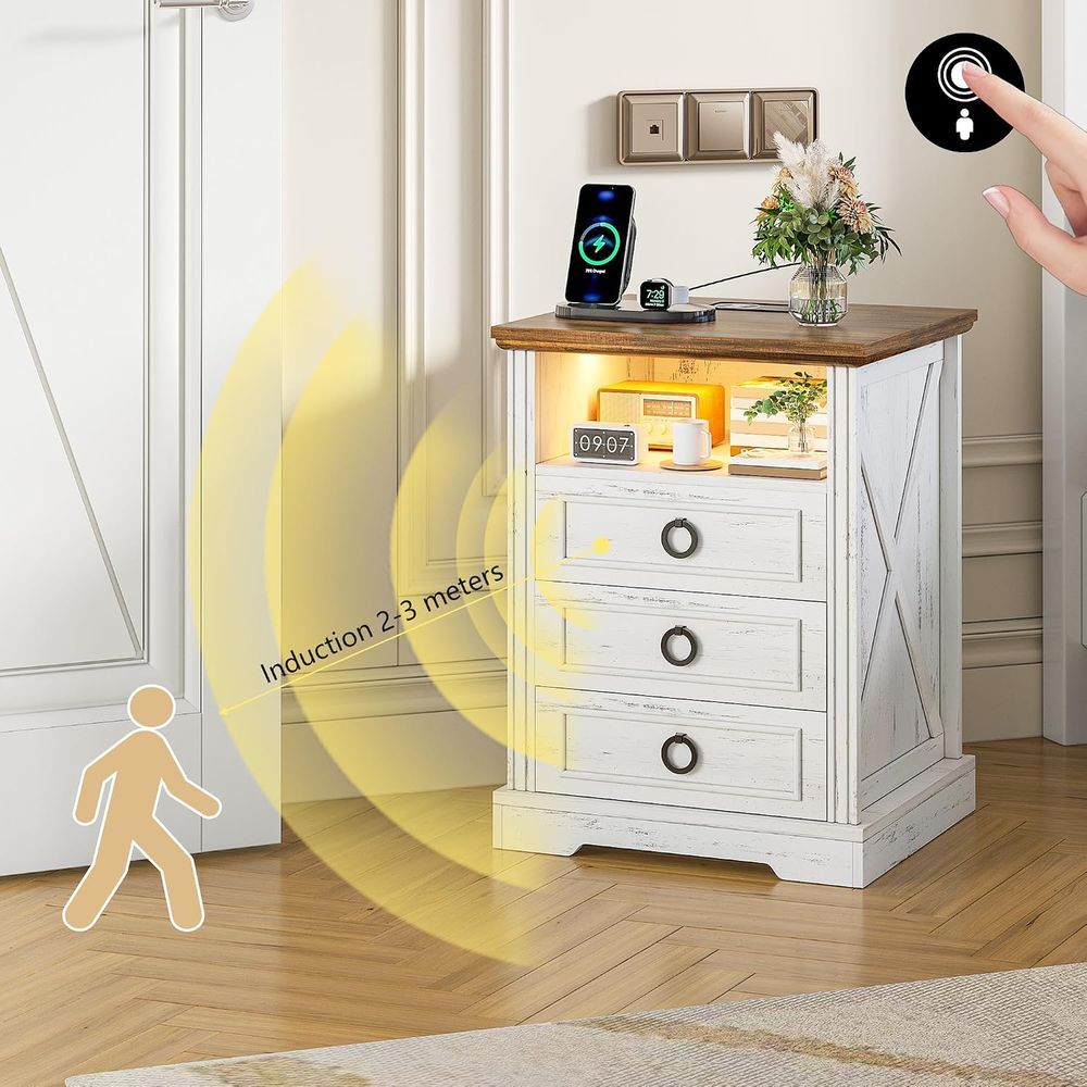 Comodino Armhouse con stazione - Smart Night Light recensione e prezzo