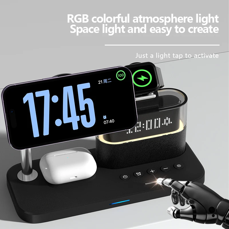 Nuovo Caricatore Wireless 5 in - Smart Night Light recensione e prezzo