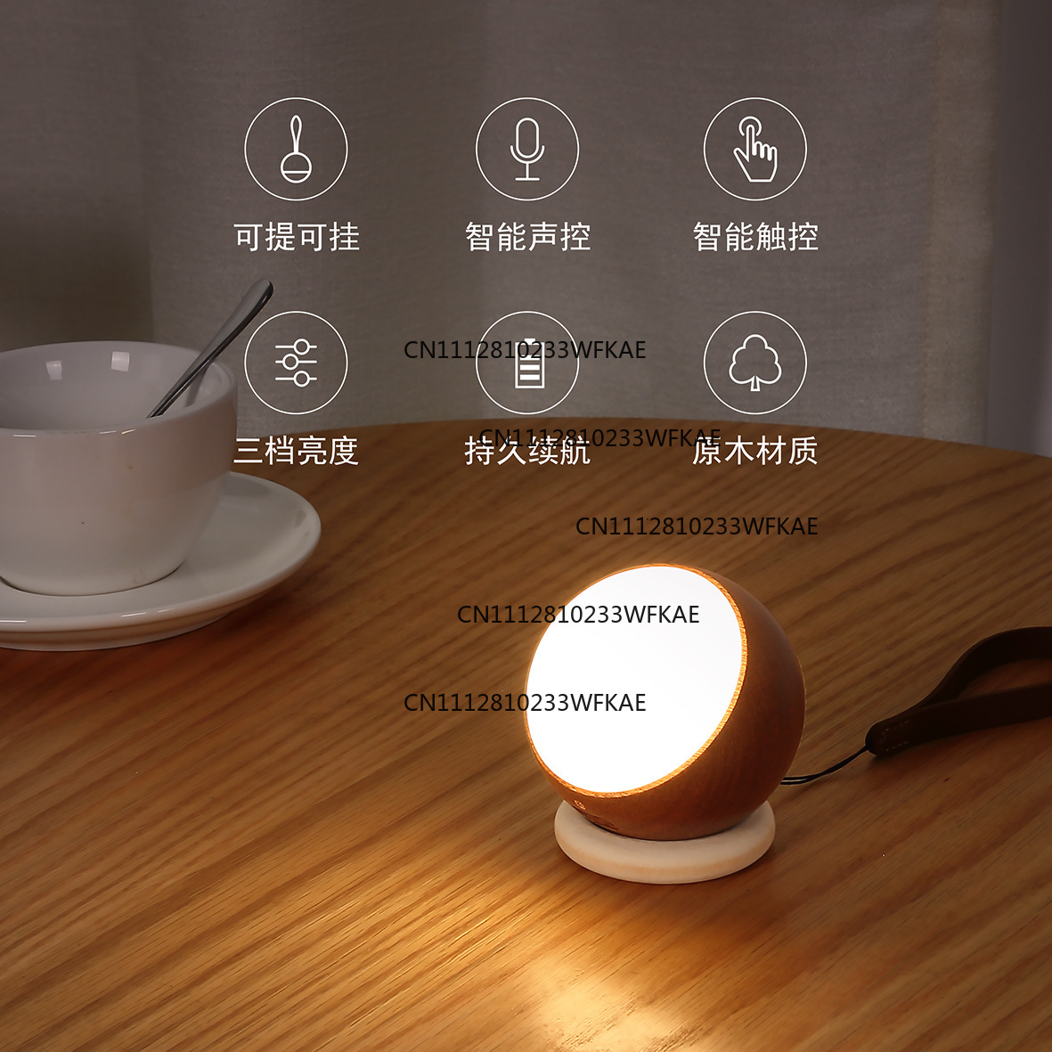 Lampada da parete in legno mas - Smart Night Light recensione e prezzo
