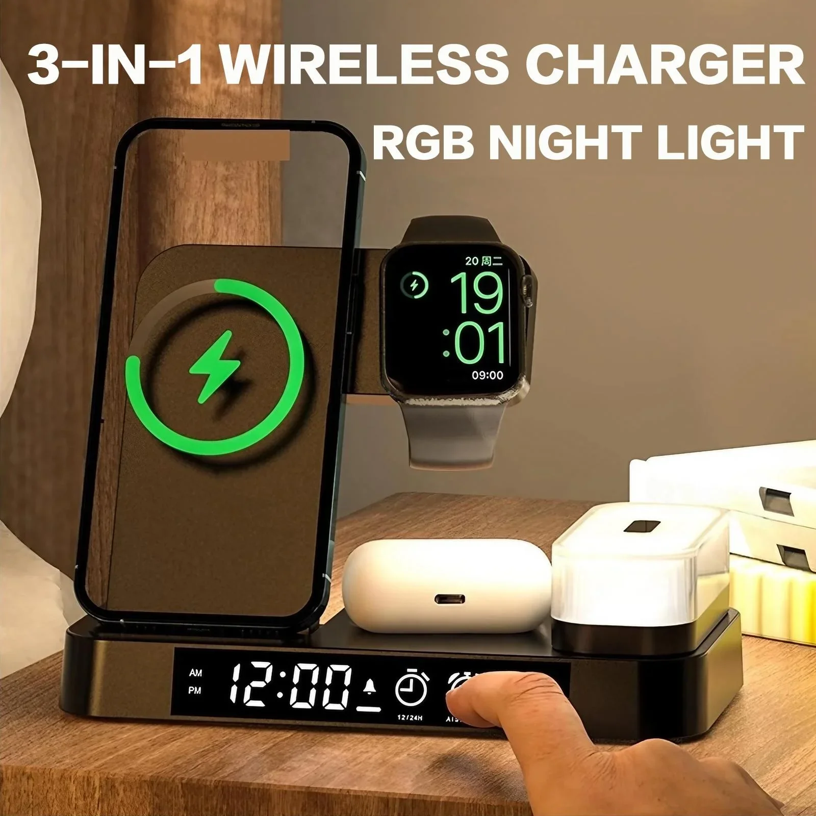 Caricatore Wireless Pieghevole - Smart Night Light recensione e prezzo