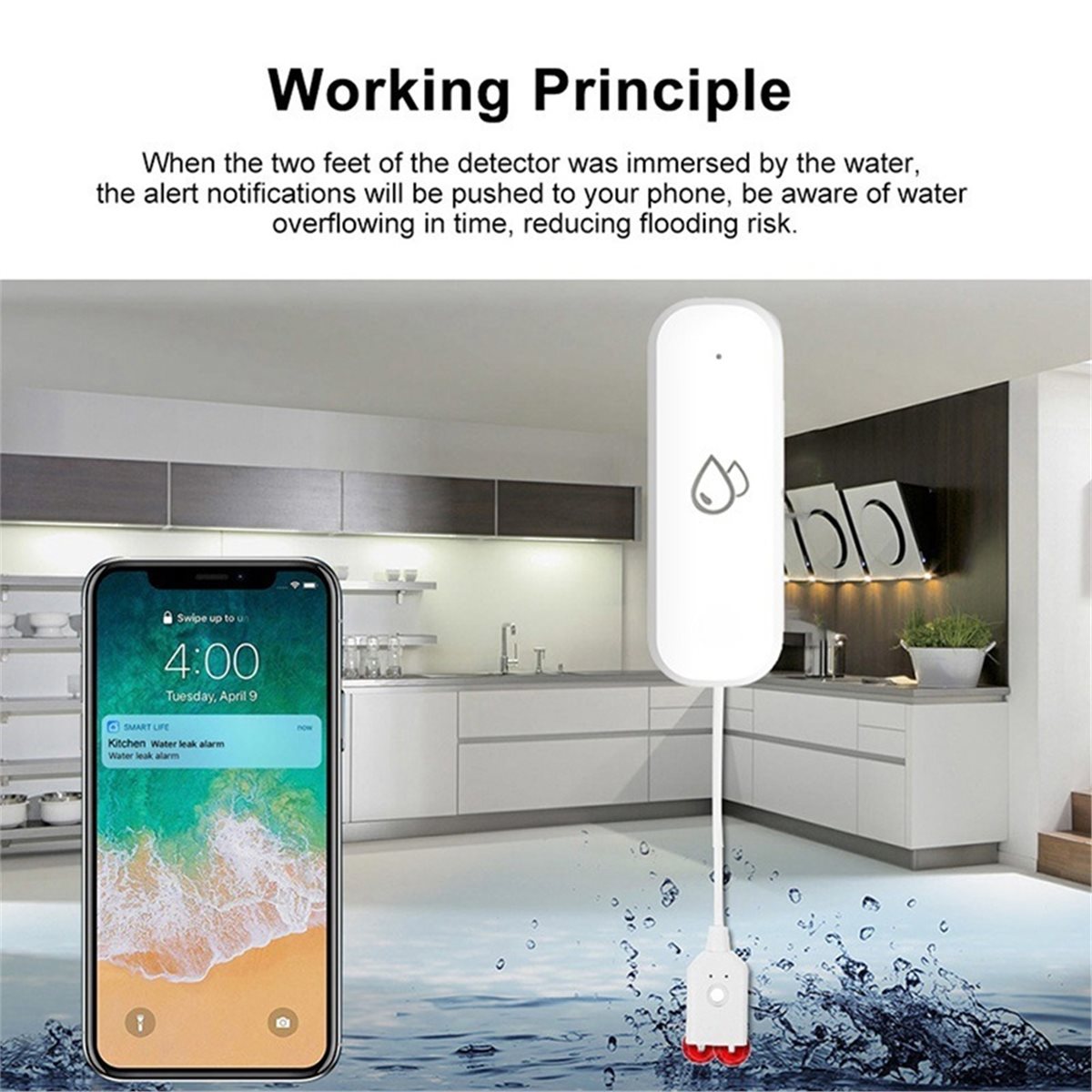 Sensore di perdite d'acqua com - Smart Home Tuya recensione e prezzo